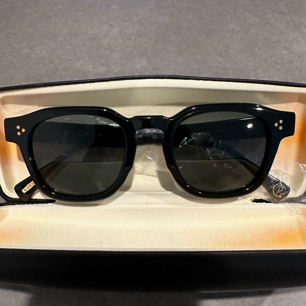 RAEN Rune Sunglasses - Black Polarized - New with case and box